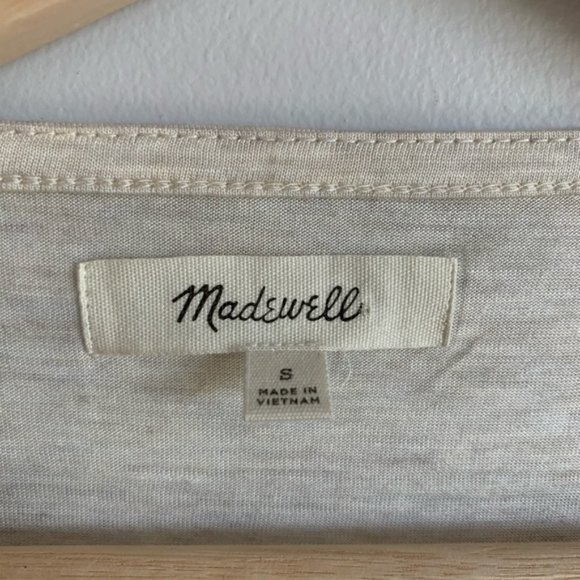 Madewell Long Sleeve Shirt Heather Top Blouse S - Picture 2 of 8